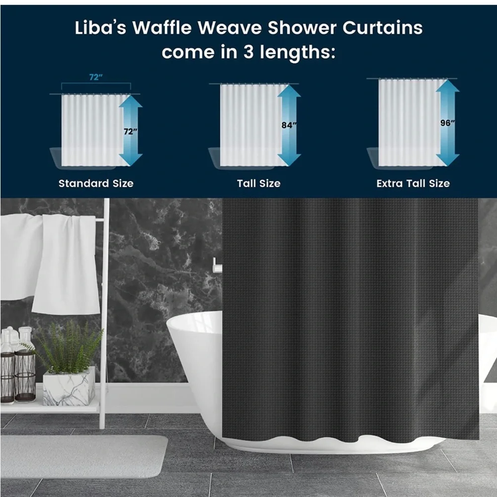 Brand New Never Opened Black Shower Curtain